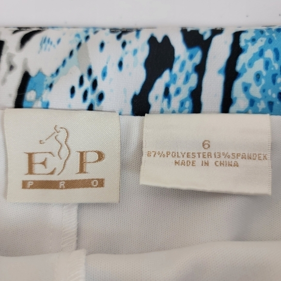 EP Pro Multi Color Snakeskin Print Golf Skirt/Skort Sz 6 - Picture 12 of 13